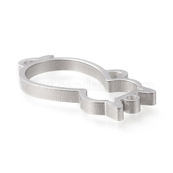 Non-Tarnish 304 Stainless Steel Open Back Bezel Pendants&nbsp;STAS-K208-10P-A