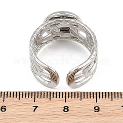 304 Stainless Steel Cuff Ring Components&nbsp;SA-CBA82C8-01C-P
