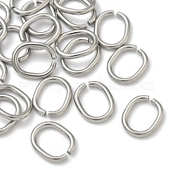 Tarnish Resistant 201 Stainless Steel Open Jump Rings&nbsp;STAS-M008-01