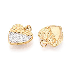 304 Stainless Steel and Polymer Clay Crystal Rhinestone Pendants&nbsp;STAS-T069-63