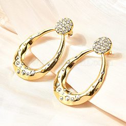 304 Stainless Steel Dangle Stud Earrings&nbsp;EJEW-F361-23G