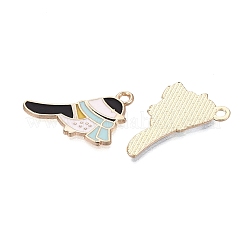 Alloy Enamel Pendants&nbsp;PALLOY-Q467-05G