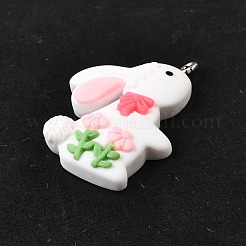 Opaque Resin Pendants&nbsp;RESI-V0003-02B