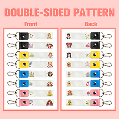PU Leather & Cotton Name Marker Keychain&nbsp;AJEW-WH0514-019