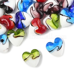 24Pcs 6 Colors Handmade Lampwork Beads&nbsp;LAMP-FS0001-35