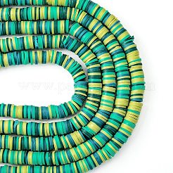 Handmade Polymer Clay Beads Strands&nbsp;CLAY-R089-8mm-T016