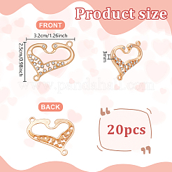 20Pcs Alloy Crystal Rhinestone Connector Charms&nbsp;FIND-PH0060-35