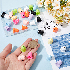 36Pcs 9 Colors Opaque Acrylic Beads&nbsp;MACR-SC0001-61