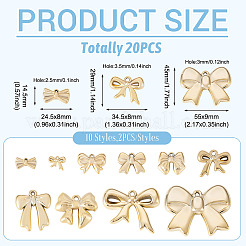 20Pcs 10 Styles CCB Plastic Pendants&nbsp;CCB-TA0001-19B