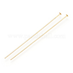 Brass Flat Head Pins&nbsp;KK-G331-11-0.7x63
