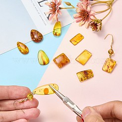 5Pcs Natural Amber Pendants&nbsp;G-SZ0002-38