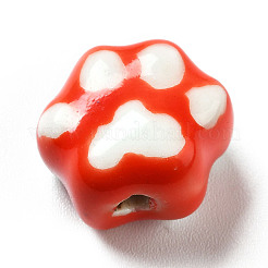 Handmade Printed Porcelain Beads&nbsp;X1-PORC-F005-02C