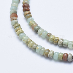 Natural Aqua Terra Jasper Beads Strands&nbsp;G-E444-16-4mm