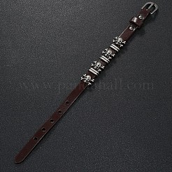 Alloy Skull Rivets Bracelet&nbsp;LS-BJEW-C037-04B