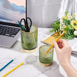 2Pcs 2 Style Glass Makeup Brush Holders&nbsp;AJEW-OC0003-59