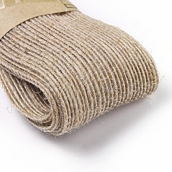 Flat Burlap Ribbon&nbsp;OCOR-WH0030-79D