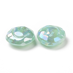 Rainbow Iridescent Plating Acrylic Beads&nbsp;OACR-A010-05B