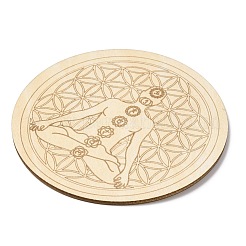 Sacred Geometry Wooden Grid&nbsp;DJEW-F028-01C