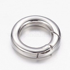 Tarnish Resistant 304 Stainless Steel Spring Gate Rings&nbsp;LS-STAS-D070-01P-2