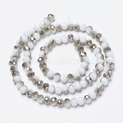 Electroplate Opaque Glass Beads Strands&nbsp;EGLA-A034-P3mm-E11
