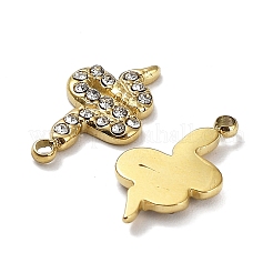 Ion Plating(IP) 304 Stainless Steel Charms&nbsp;STAS-Q254-06G