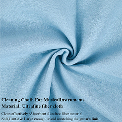 6Pcs 3 Colors Microfiber Musical Instrument Pipe Cleaning Cloth&nbsp;AJEW-CN0004-27