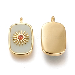 Natural Amazonite & Red Agate Pendants&nbsp;KK-P184-01A-08G