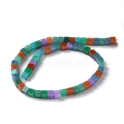 Natural Dyed White Jade Beads Strands&nbsp;G-Q008-C01-01G