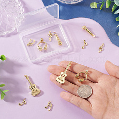 12Pcs 6 Styles Brass Pendants&nbsp;FIND-TA0008-88G