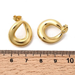 Teardrop 201 Stainless Steel Stud Earrings&nbsp;EJEW-Z151-03G