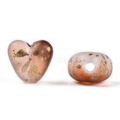 Transparent Frosted Spray Painted Acrylic Beads&nbsp;X1-FACR-TAC0004-02A