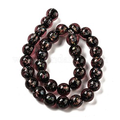 Handmade Dichroic Foil Glass Beads Strands&nbsp;DICH-U001-06E