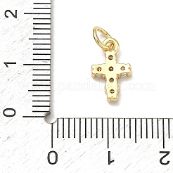 Brass Micro Pave Cubic Zirconia Pendants&nbsp;LS-KK-A293-20G-02
