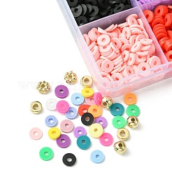 DIY Heishi Polymer Clay Beads Jewelry Making Finding Kit&nbsp;DIY-FS0005-94D