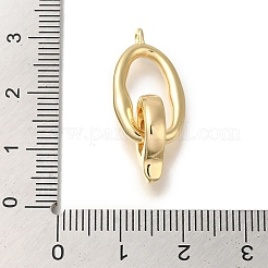 Brass Fold Over Clasps&nbsp;KK-H480-15G