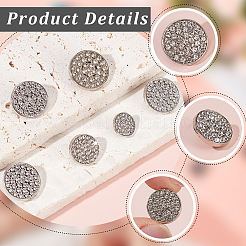 20Pcs 4 Styles Alloy Shank Buttons&nbsp;FIND-CY0001-61