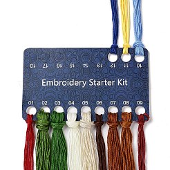 DIY Mushroom Pattern Embroidery Starter Kits&nbsp;DIY-L068-01E
