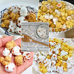 80Pcs 4 Styles Plastic Popcorn Miniature Ornaments&nbsp;RESI-SC0006-93