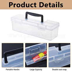 Plastic Handled Organizers Boxes&nbsp;CON-WH0086-212