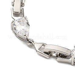 Brass Micro Pave Cubic Zirconia Necklaces&nbsp;NJEW-H027-01P-07
