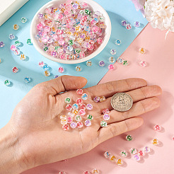 500Pcs 5 Styles Transparent Clear Acrylic Beads&nbsp;MACR-TA0002-23