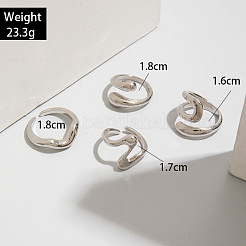 4Pcs Alloy Finger Rings Sets&nbsp;WG7802C-24