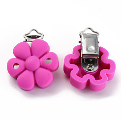 Food Grade Eco-Friendly Silicone Baby Pacifier Clips&nbsp;SIL-S003-04G