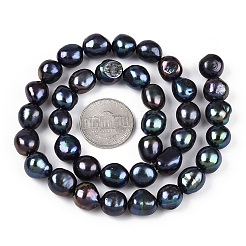 Natural Cultured Freshwater Pearl Beads Strands&nbsp;PEAR-N014-10C