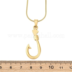 304 Stainless Steel Pendant Necklaces&nbsp;NJEW-P330-01A-G