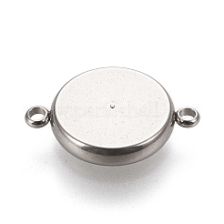 Tarnish Resistant 304 Stainless Steel Links Connectors Settings&nbsp;LS-STAS-K202-02E-P