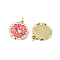 Brass Enamel Pendants&nbsp;KK-H072-14G-01
