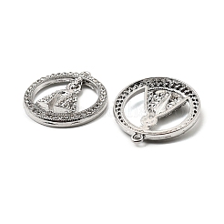 Alloy Rhinestone Pendants&nbsp;FIND-B051-04P