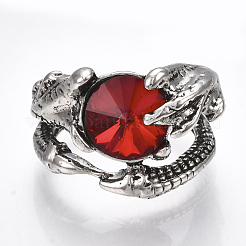 Alloy Cuff Finger Rings&nbsp;RJEW-T006-62