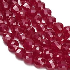 Lab Grown Red Corundum Beads Strands&nbsp;GG-CBAC488-05